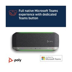 Poly Sync 40M Smart Speakerphone - Wireless Excellence for Crystal-Clear Calls (0197029590480)